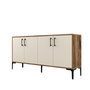 Hanah Home Kiev 160 Nogal y Crema